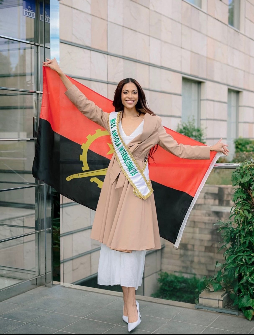 Lauriela Martins leva a elegância angolana ao palco mundial no Miss International 2025, em Tóquio